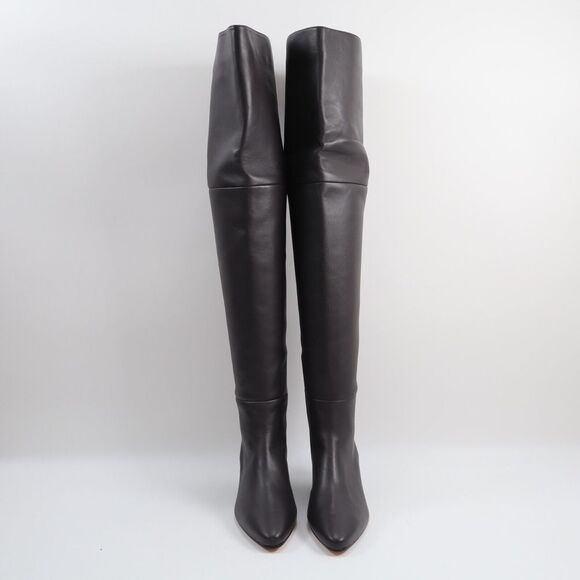 🔥LAFAYETTE 148 Nappa Leather Lucille Tall Icon Boots Grey 8.5US/38.5EU MSRP$898 - Picture 10 of 11